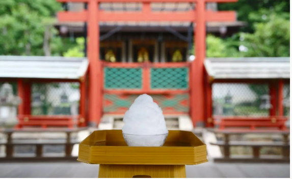 氷室神社のかき氷